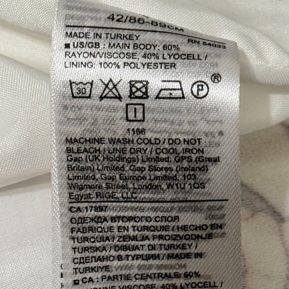 Banana Republic Ivory Sleeveless Shift Dress with Multicolor Flowers - Picture 5 of 7